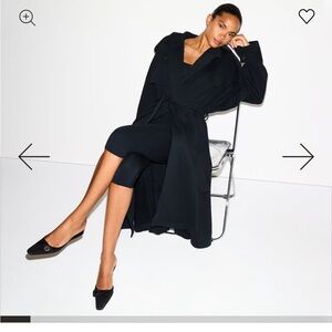 SKIMS Black Trench Coat